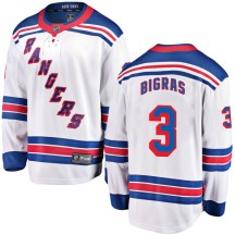 New York Rangers Men's Chris Bigras Fanatics Branded Breakaway White Away Jersey