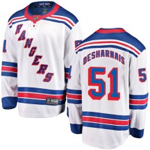 New York Rangers Men's David Desharnais Fanatics Branded Breakaway White Away Jersey