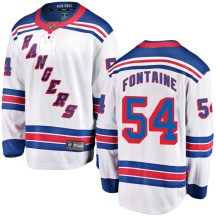 New York Rangers Men's Gabriel Fontaine Fanatics Branded Breakaway White Away Jersey