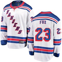 New York Rangers Men's Adam Fox Fanatics Branded Breakaway White Away Jersey