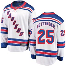 New York Rangers Men's Tim Gettinger Fanatics Branded Breakaway White Away Jersey
