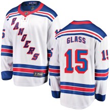 New York Rangers Men's Tanner Glass Fanatics Branded Breakaway White Away Jersey