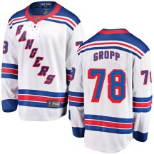 New York Rangers Men's Ryan Gropp Fanatics Branded Breakaway White Away Jersey