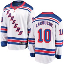 New York Rangers Men's Pierre Larouche Fanatics Branded Breakaway White Away Jersey