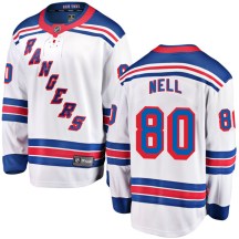 New York Rangers Men's Chris Nell Fanatics Branded Breakaway White Away Jersey