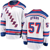 New York Rangers Men's Yegor Rykov Fanatics Branded Breakaway White Away Jersey