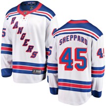 New York Rangers Men's James Sheppard Fanatics Branded Breakaway White Away Jersey