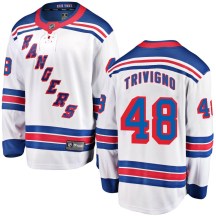 New York Rangers Men's Bobby Trivigno Fanatics Branded Breakaway White Away Jersey