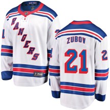 New York Rangers Men's Sergei Zubov Fanatics Branded Breakaway White Away Jersey