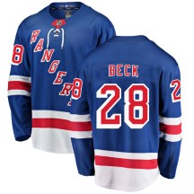 New York Rangers Men's Taylor Beck Fanatics Branded Breakaway Blue Home Jersey