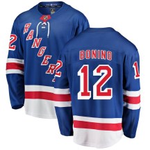New York Rangers Men's Nick Bonino Fanatics Branded Breakaway Blue Home Jersey