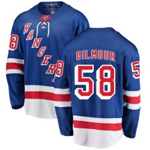 New York Rangers Men's John Gilmour Fanatics Branded Breakaway Blue Home Jersey