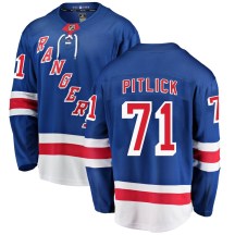 New York Rangers Men's Tyler Pitlick Fanatics Branded Breakaway Blue Home Jersey