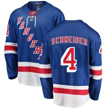 New York Rangers Men's Braden Schneider Fanatics Branded Breakaway Blue Home Jersey