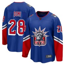 New York Rangers Men's Tie Domi Fanatics Branded Breakaway Royal Special Edition 2.0 Jersey