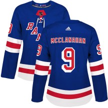 New York Rangers Women's Rob Mcclanahan Adidas Authentic Royal Blue Home Jersey