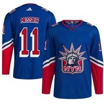 New York Rangers Youth Mark Messier Adidas Authentic Royal Reverse Retro 2.0 Jersey