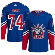 New York Rangers Youth Vince Pedrie Adidas Authentic Royal Reverse Retro 2.0 Jersey