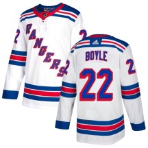 New York Rangers Youth Dan Boyle Adidas Authentic White Jersey