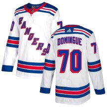 New York Rangers Youth Louis Domingue Adidas Authentic White Jersey