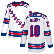 New York Rangers Youth Ron Duguay Adidas Authentic White Jersey