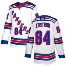 New York Rangers Youth Adam Edstrom Adidas Authentic White Jersey