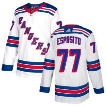 New York Rangers Youth Phil Esposito Adidas Authentic White Jersey