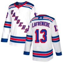 New York Rangers Youth Alexis Lafreniere Adidas Authentic White Jersey