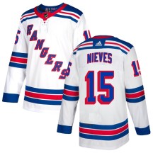 New York Rangers Youth Boo Nieves Adidas Authentic White Jersey