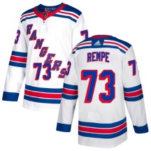New York Rangers Youth Matt Rempe Adidas Authentic White Jersey