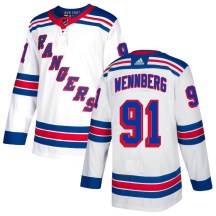 New York Rangers Youth Alex Wennberg Adidas Authentic White Jersey