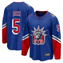 New York Rangers Youth Barry Beck Fanatics Branded Breakaway Royal Special Edition 2.0 Jersey