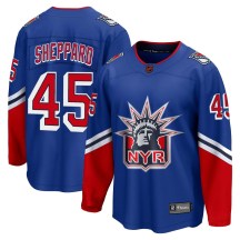 New York Rangers Youth James Sheppard Fanatics Branded Breakaway Royal Special Edition 2.0 Jersey