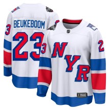 New York Rangers Men's Jeff Beukeboom Fanatics Branded Breakaway White 2024 Stadium Series Jersey