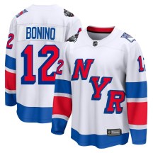 New York Rangers Men's Nick Bonino Fanatics Branded Breakaway White 2024 Stadium Series Jersey