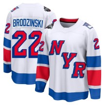 New York Rangers Men's Jonny Brodzinski Fanatics Branded Breakaway White 2024 Stadium Series Jersey