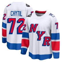 New York Rangers Men's Filip Chytil Fanatics Branded Breakaway White 2024 Stadium Series Jersey