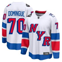 New York Rangers Men's Louis Domingue Fanatics Branded Breakaway White 2024 Stadium Series Jersey