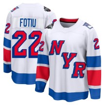 New York Rangers Men's Nick Fotiu Fanatics Branded Breakaway White 2024 Stadium Series Jersey