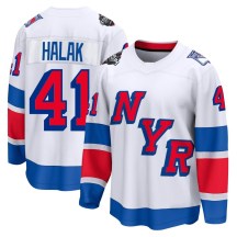 New York Rangers Men's Jaroslav Halak Fanatics Branded Breakaway White 2024 Stadium Series Jersey