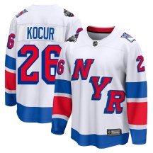 New York Rangers Men's Joe Kocur Fanatics Branded Breakaway White 2024 Stadium Series Jersey