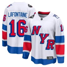 New York Rangers Men's Pat Lafontaine Fanatics Branded Breakaway White 2024 Stadium Series Jersey