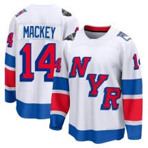 New York Rangers Men's Connor Mackey Fanatics Branded Breakaway White 2024 Stadium Series Jersey