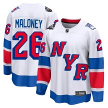 New York Rangers Men's Dave Maloney Fanatics Branded Breakaway White 2024 Stadium Series Jersey