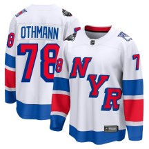 New York Rangers Men's Brennan Othmann Fanatics Branded Breakaway White 2024 Stadium Series Jersey