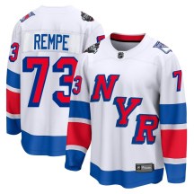 New York Rangers Men's Matt Rempe Fanatics Branded Breakaway White 2024 Stadium Series Jersey