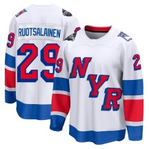 New York Rangers Men's Reijo Ruotsalainen Fanatics Branded Breakaway White 2024 Stadium Series Jersey