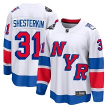 New York Rangers Men's Igor Shesterkin Fanatics Branded Breakaway White 2024 Stadium Series Jersey