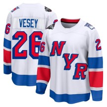 New York Rangers Men's Jimmy Vesey Fanatics Branded Breakaway White 2024 Stadium Series Jersey