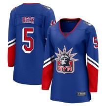 New York Rangers Women's Barry Beck Fanatics Branded Breakaway Royal Special Edition 2.0 Jersey